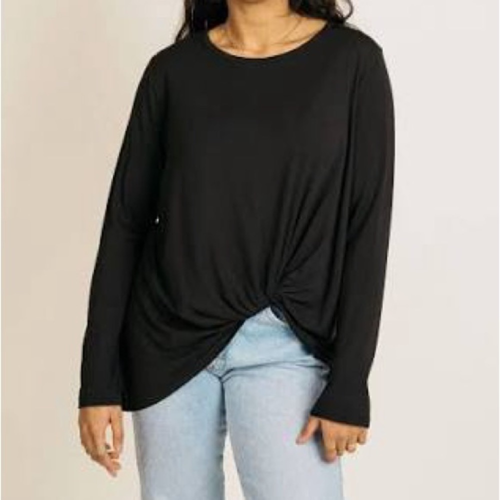 JACKSON ROWE | Winter Knotty black long sleeve cozy - size XS